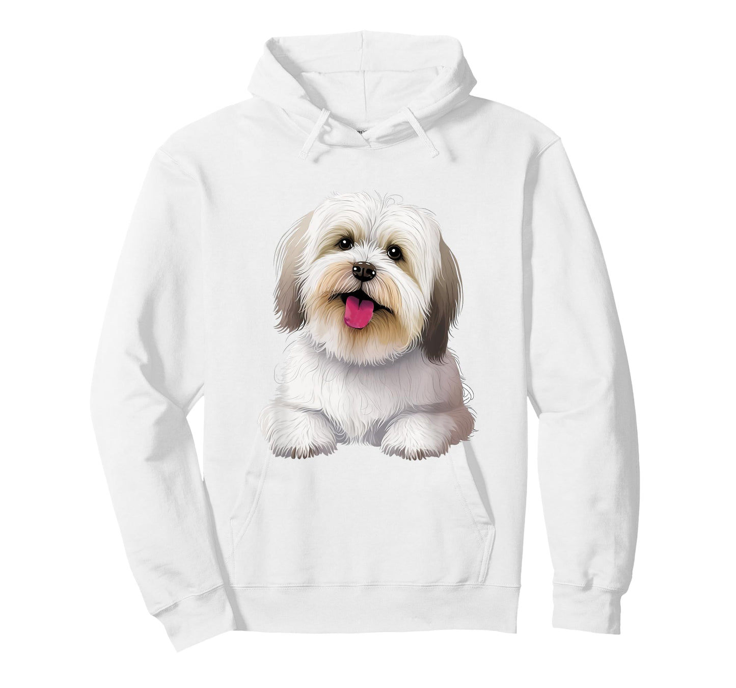 Cute Lhasa Apso Dog Design T-Shirt