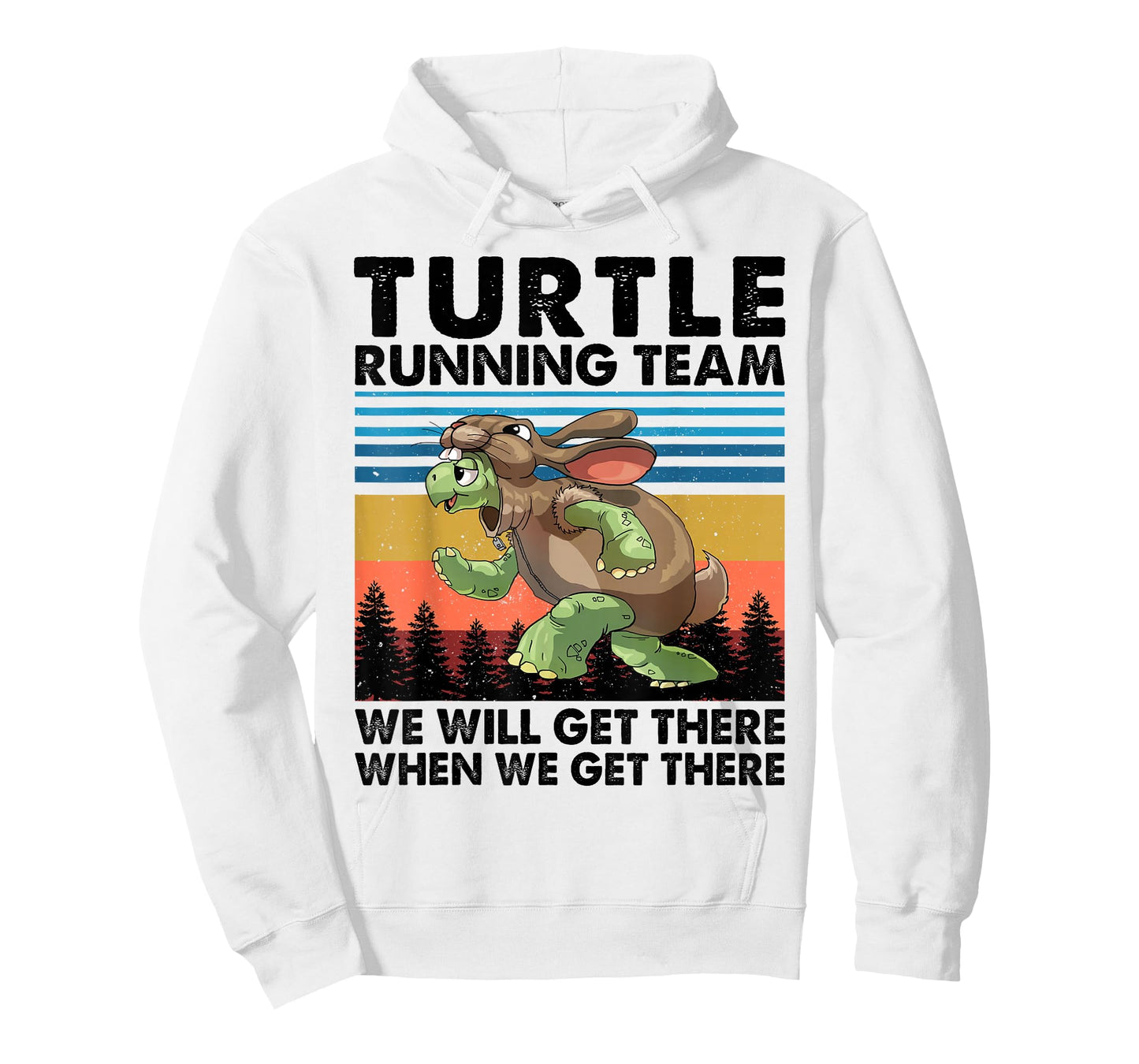 Turtle and Rabbit Running Team Running Marathon Day T-Shirt