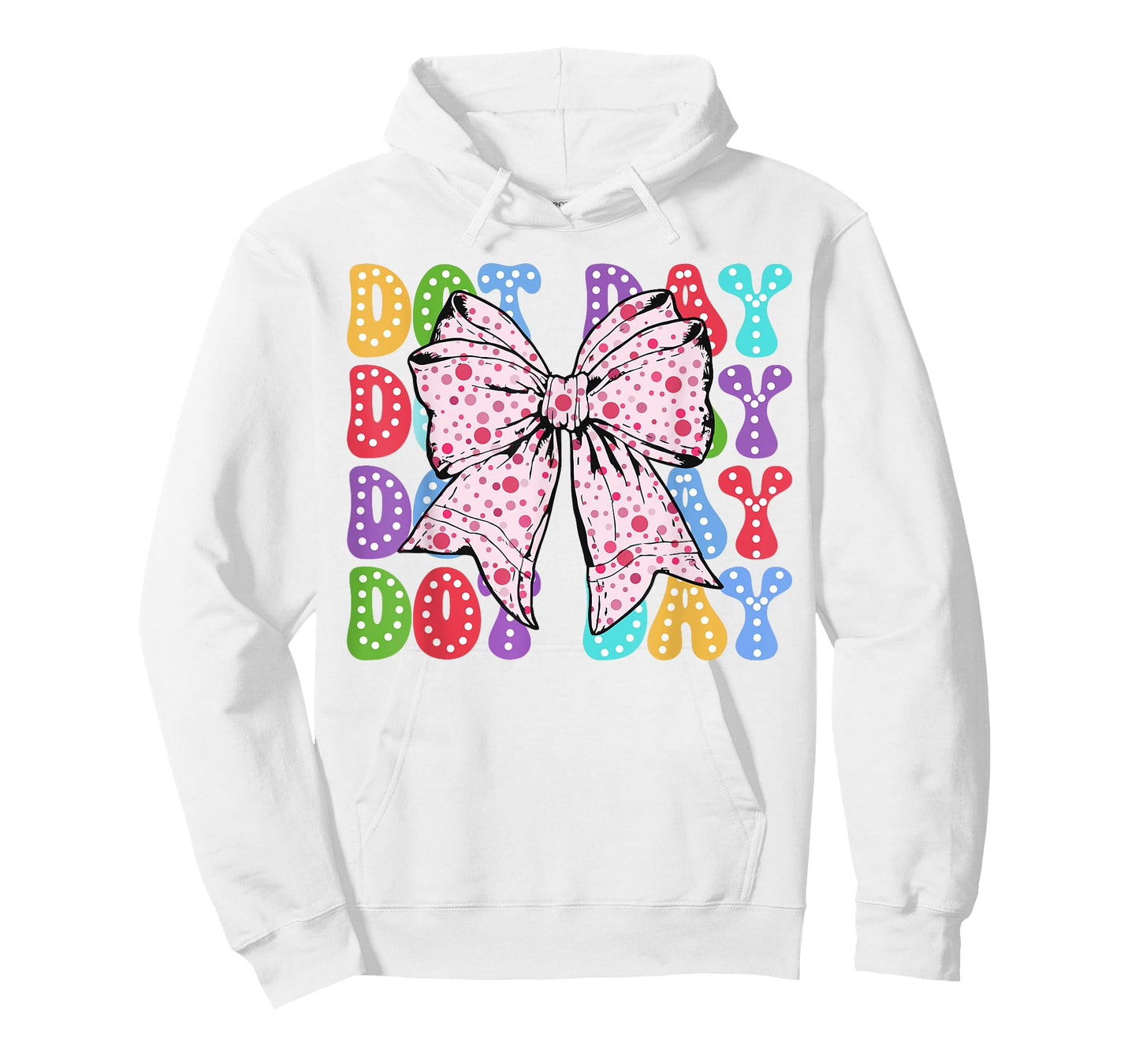 Coquette Polka Dot Bow Happy Dot Day for Teacher Girls Women T-Shirt