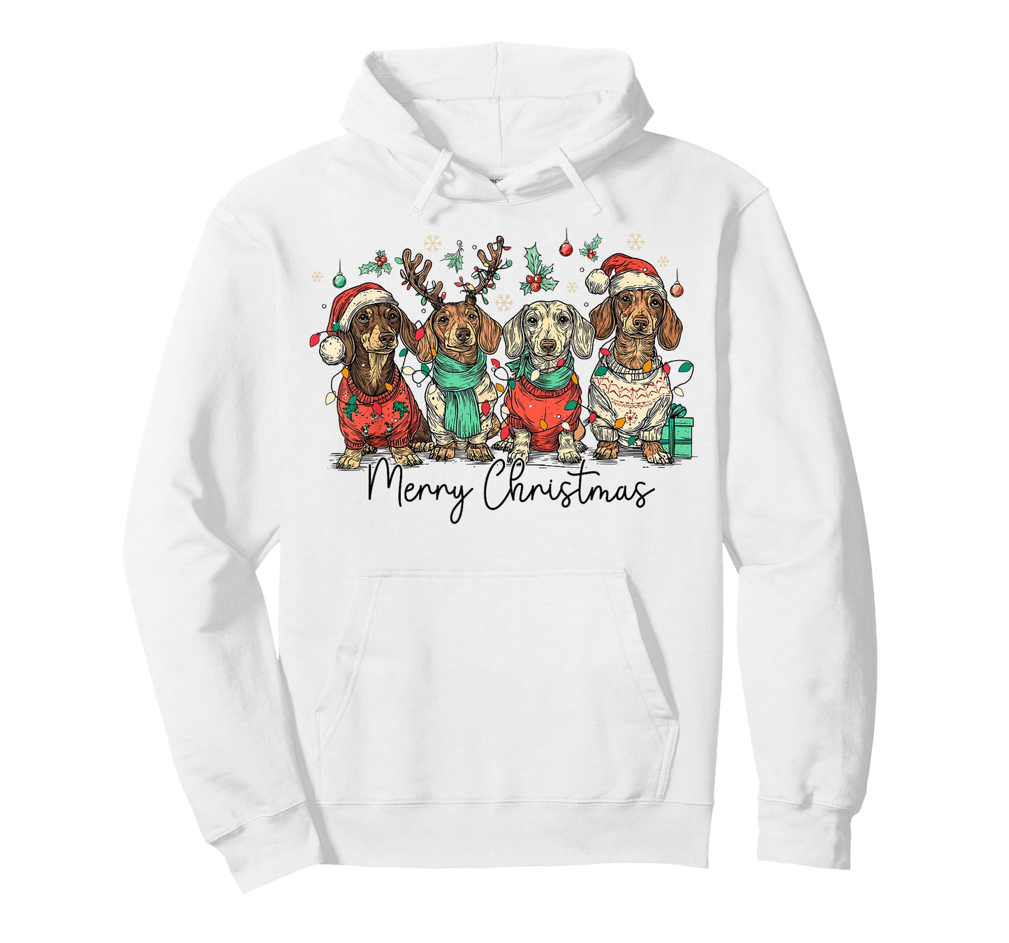 Merry Christmas Dachshund Dog Xmas Holiday Pet Lover T-Shirt
