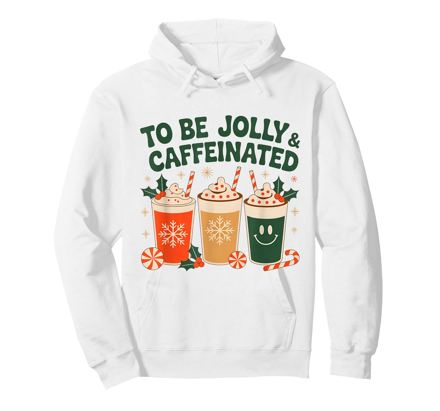 to Be Jolly & Caffeinated Holiday Coffee T-Shirt