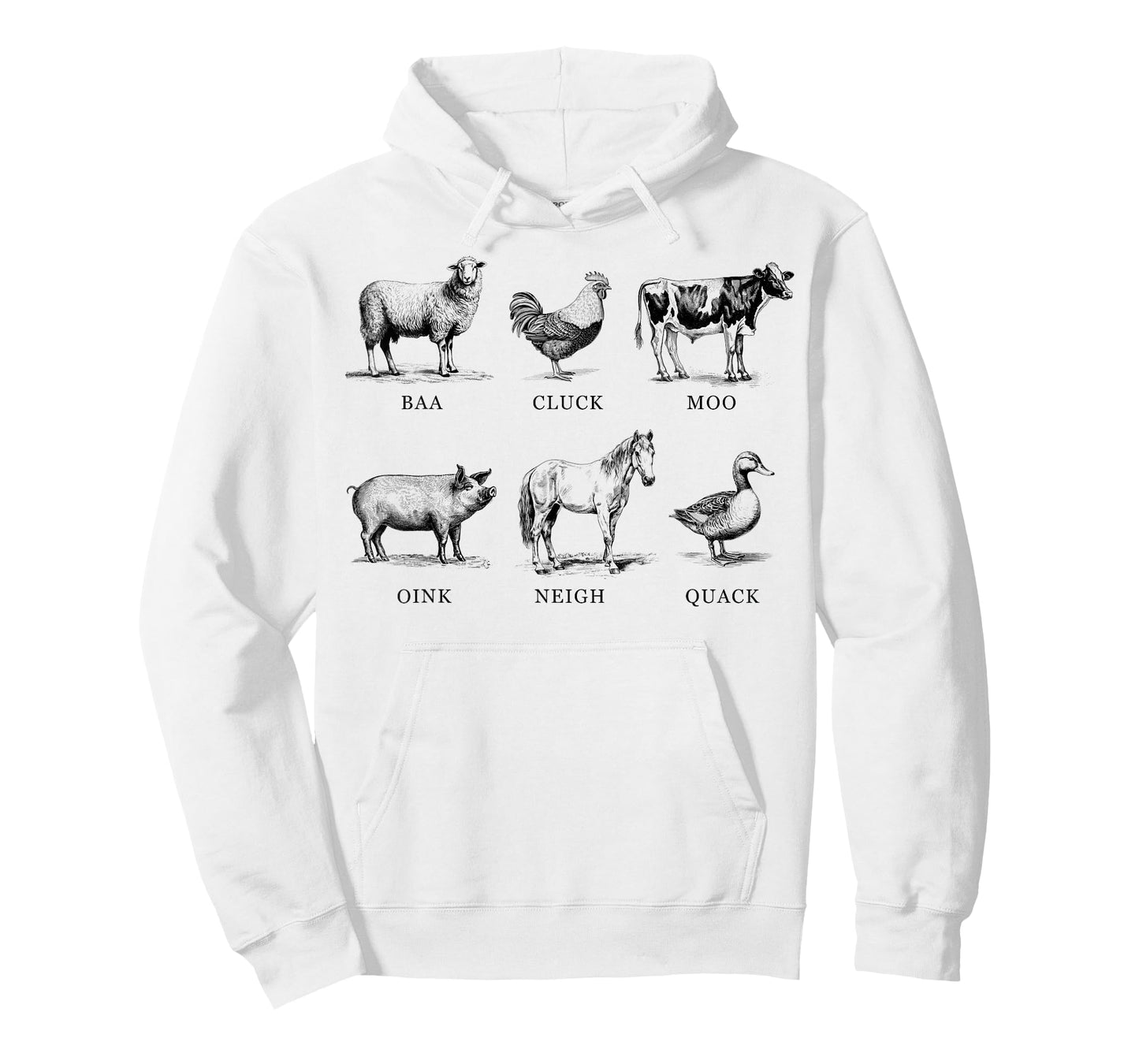 Farm Animal with Sound Cow Pig Sheep Chicken Horse Duck T-Shirt
