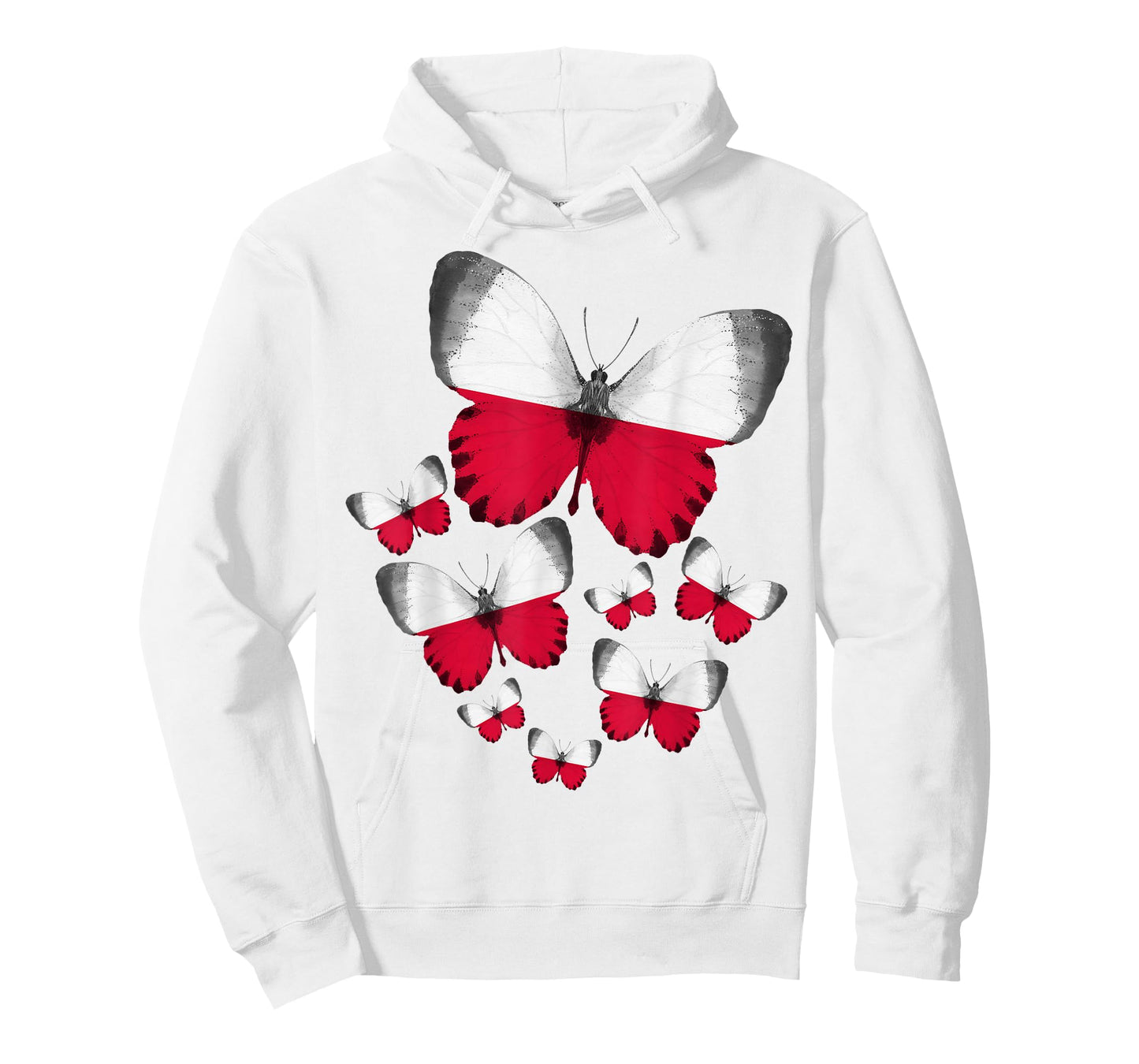 Polish Flag Outfit Ideas For Kids & Poland Polska Butterfly T-Shirt