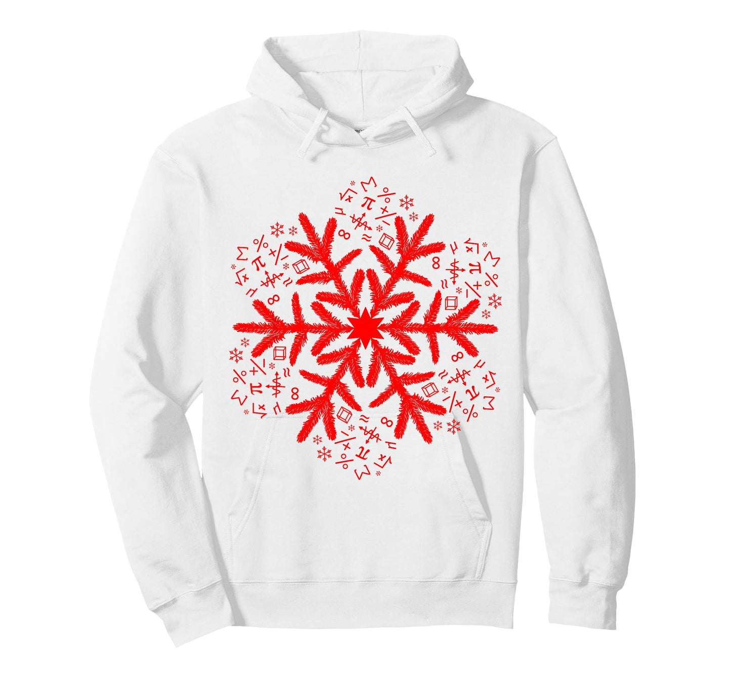 Mathematics Snowflake Math Christmas T-Shirt