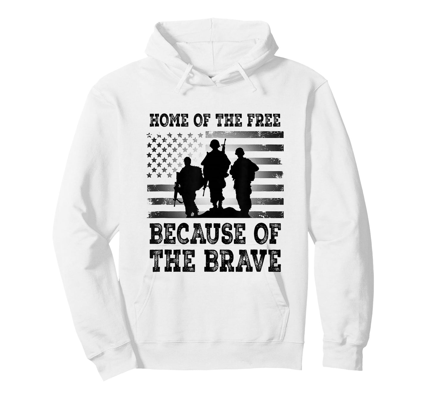 Home of The Free Brave U.S. Soldiers Flag Tribute T-Shirt