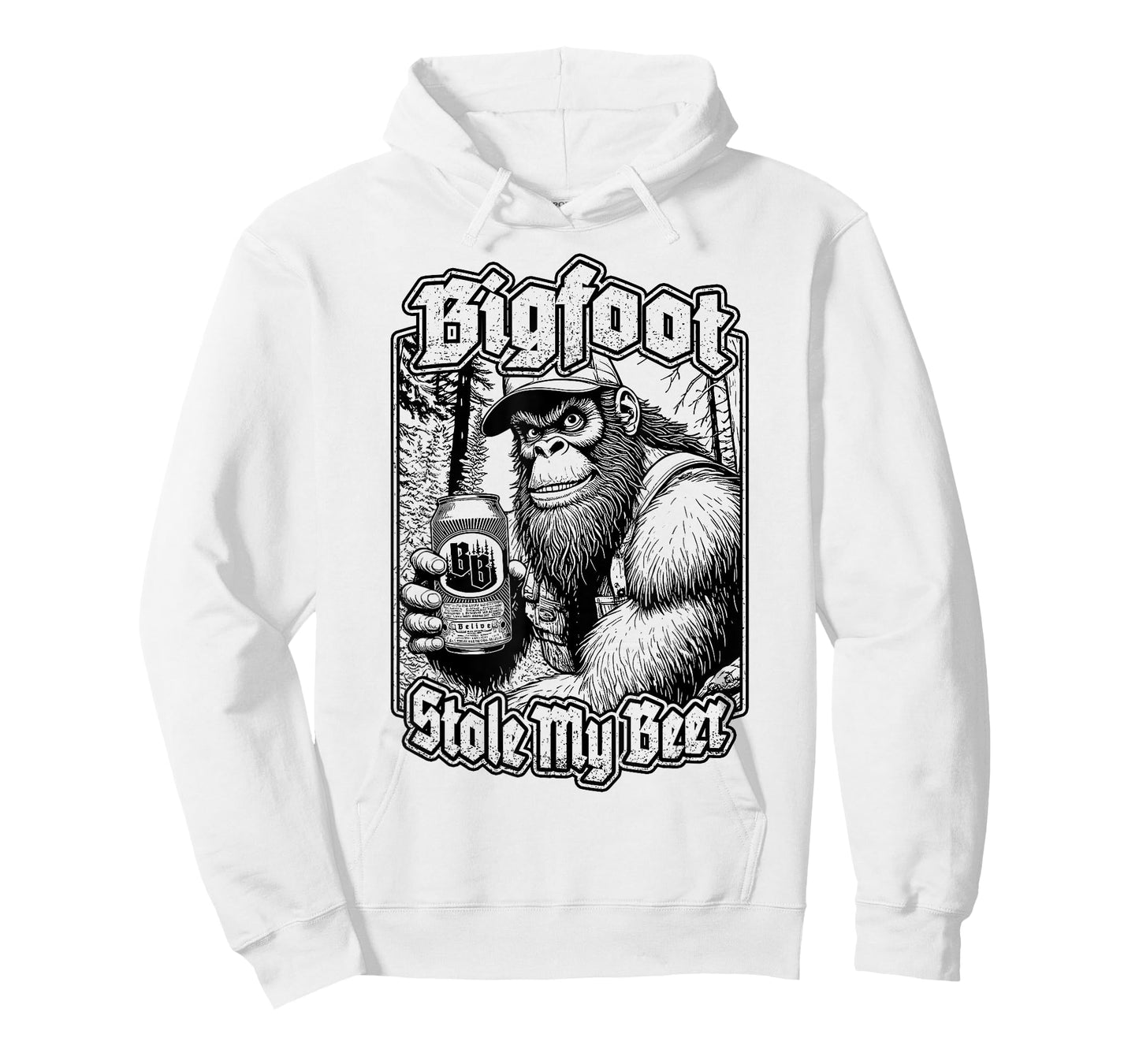 Bigfoot Stole My Beer Lover Funny Sasquatch Redneck Beers T-Shirt