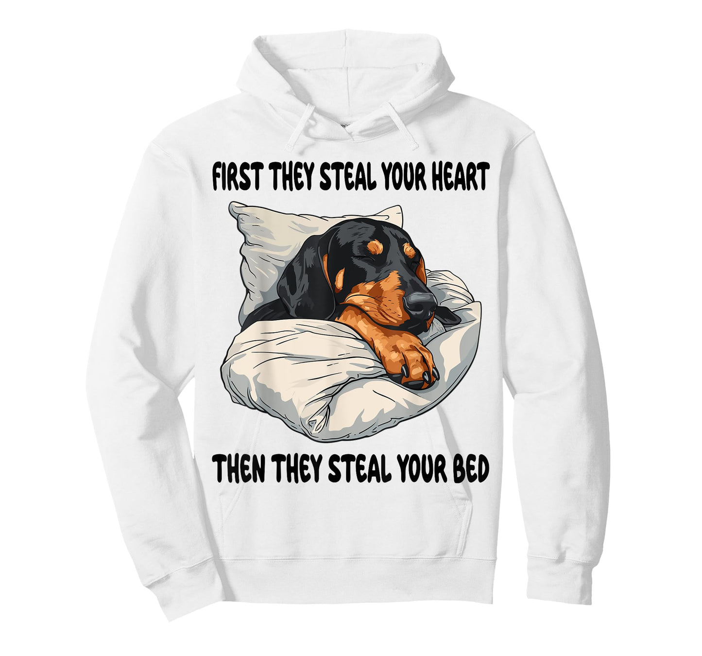 Black And Tan Coonhound Sleeping Pajamas Nightgown T-Shirt
