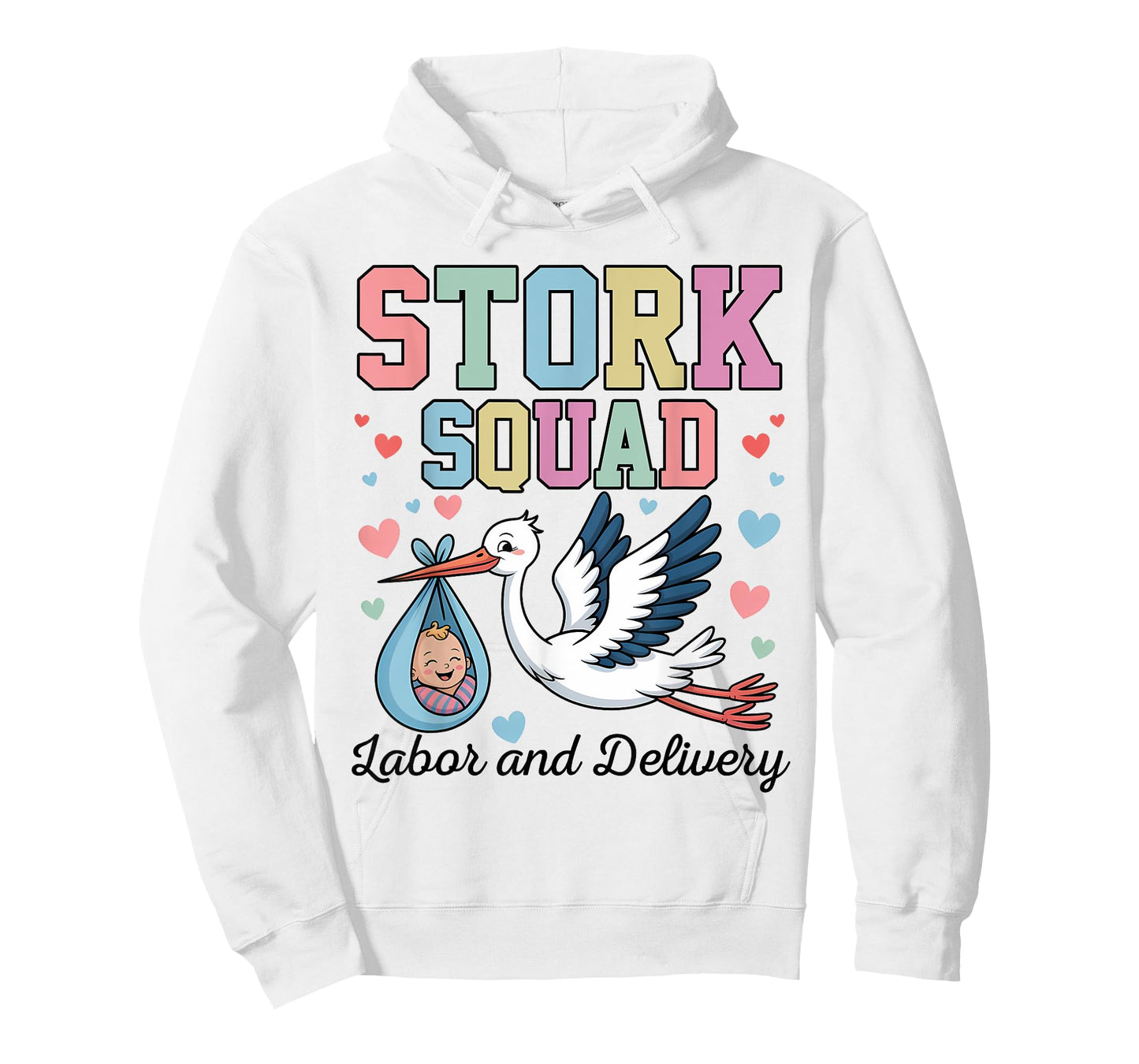 Labour and Delivery Stork Squad Nurse L & D Nurse OB Nurse T-Shirt