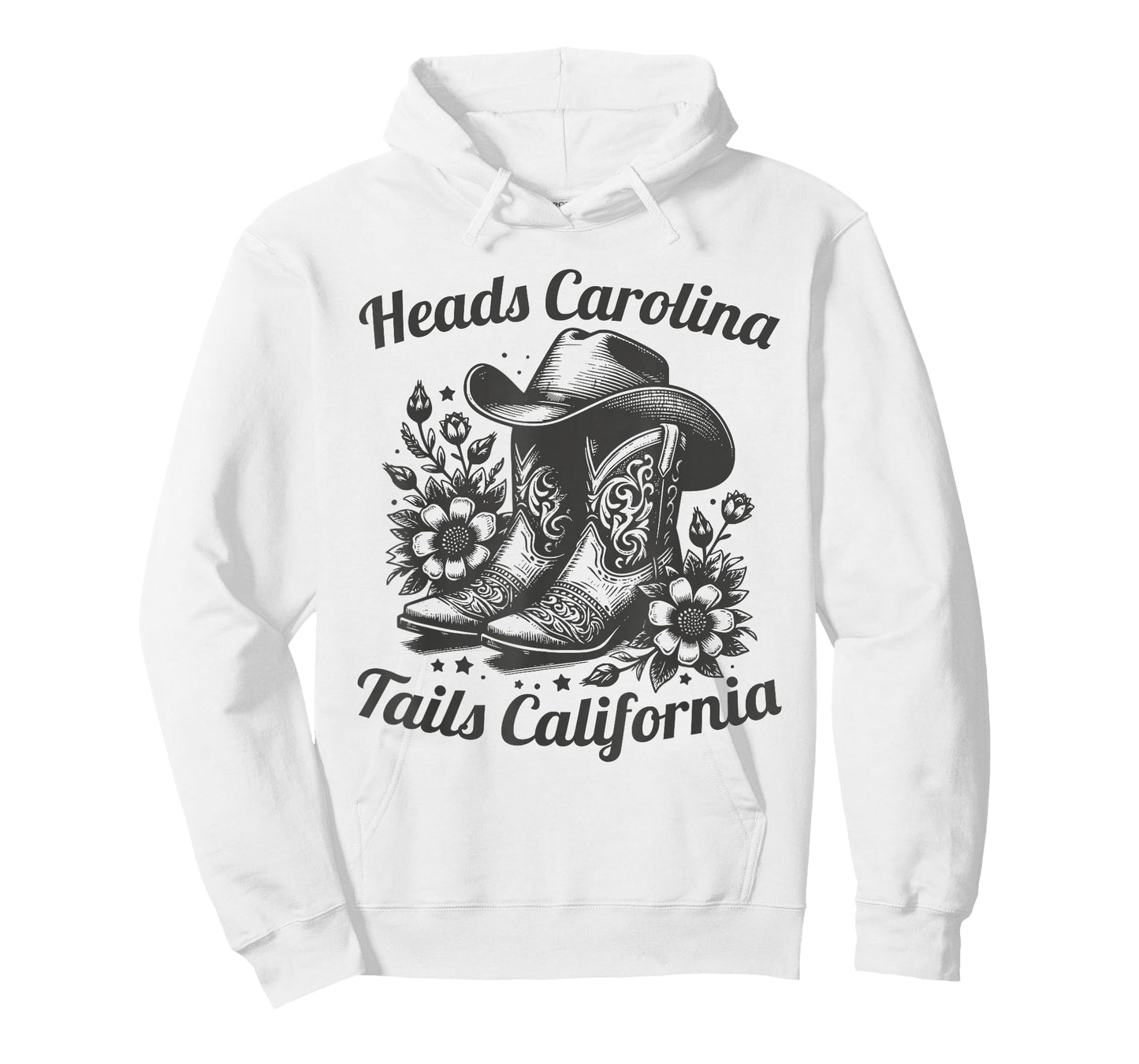 Heads Carolina Tail California Retro Vintage T-Shirt