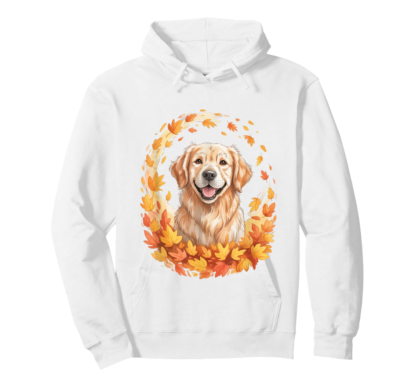 Golden Retriever Autumn Leaves for Dog Lovers T-Shirt