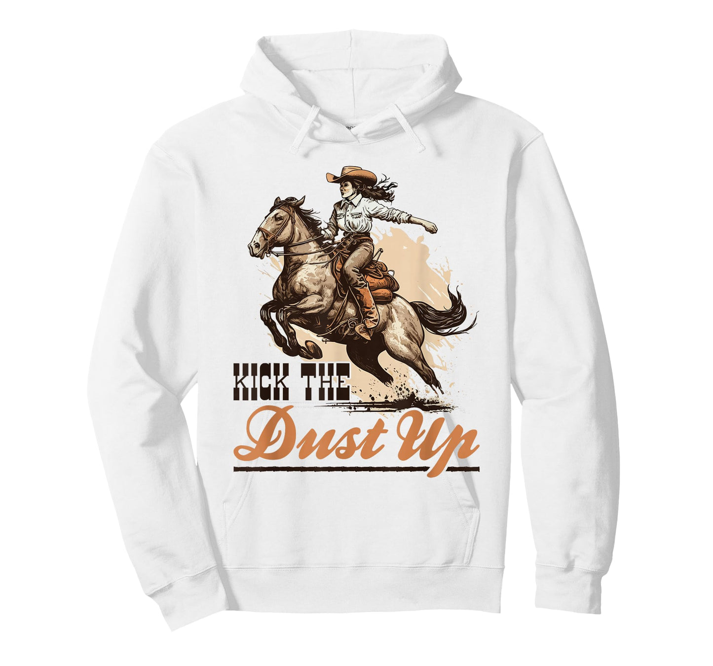 Country Kick The Dust Up, Bronc Horse Riding Cowgirl T-Shirt