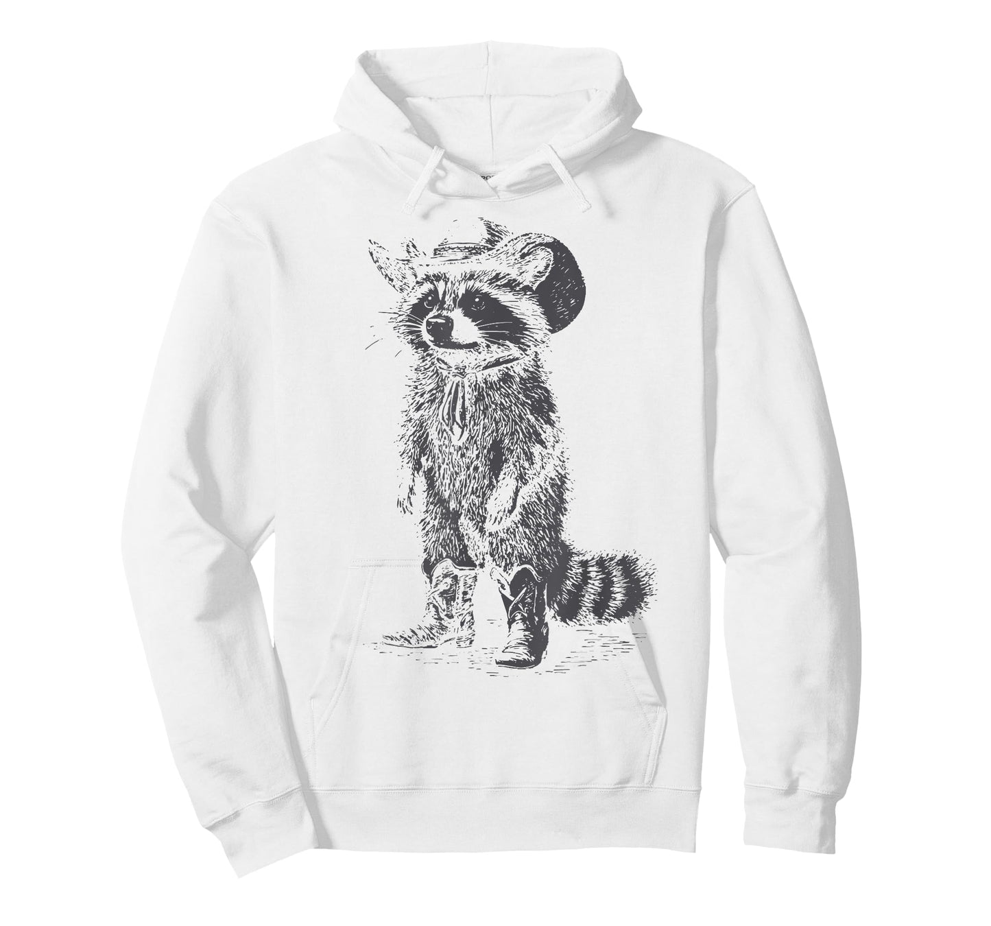 Vintage Raccoon Cowboy Cowgirl Trash Panda Country Western T-Shirt