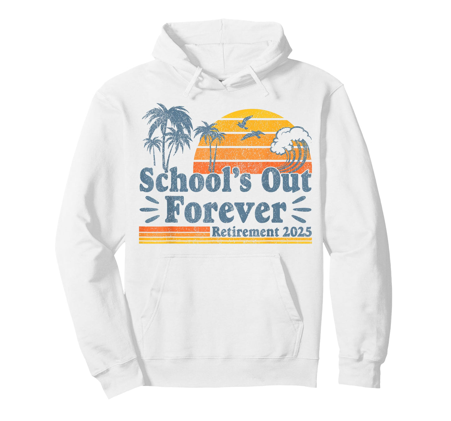 Vintage School's Out Forever Retirement 2025 Teachers T-Shirt