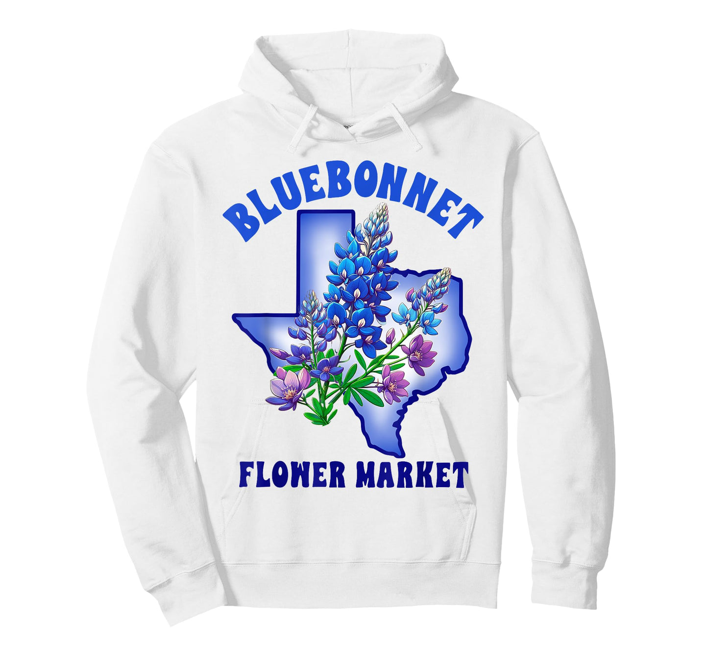 Texas State Texas Hometown Travel Bluebonnet Flowers Market T-Shirt
