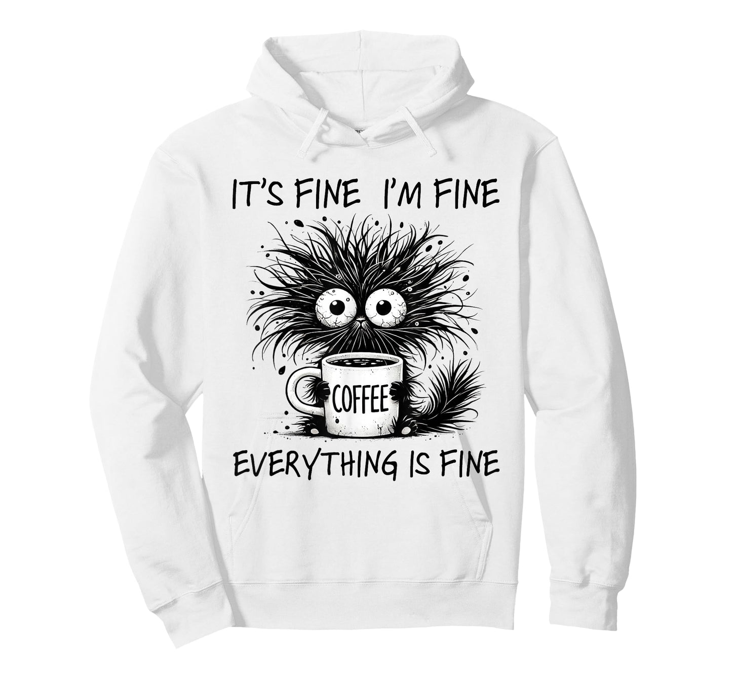 Funny Cat Lover It's Fine I'm Fine Everything is Fine T-Shirt