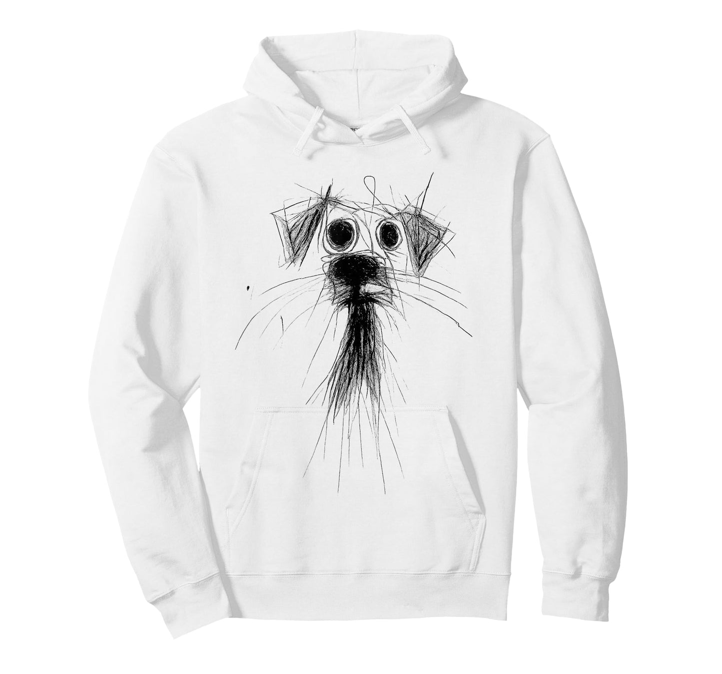 Dog Lover Abstract Scribble Art Cute Puppy Puppy T-Shirt