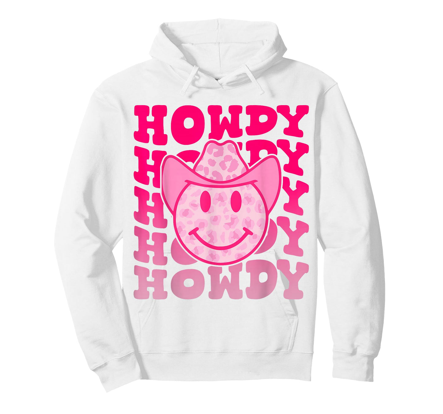 Western Country Cow Howdy Leopard Smile Face Cowgirl Rodeo T-Shirt