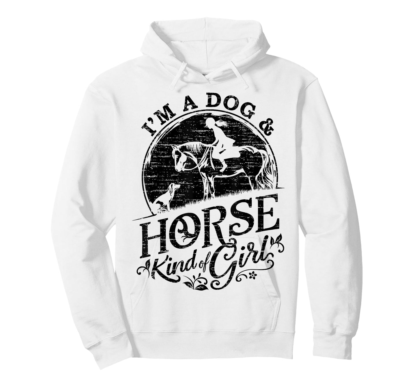 I'm A Dog & Horse Kind Of Girl, Horse Riding Equestrian T-Shirt