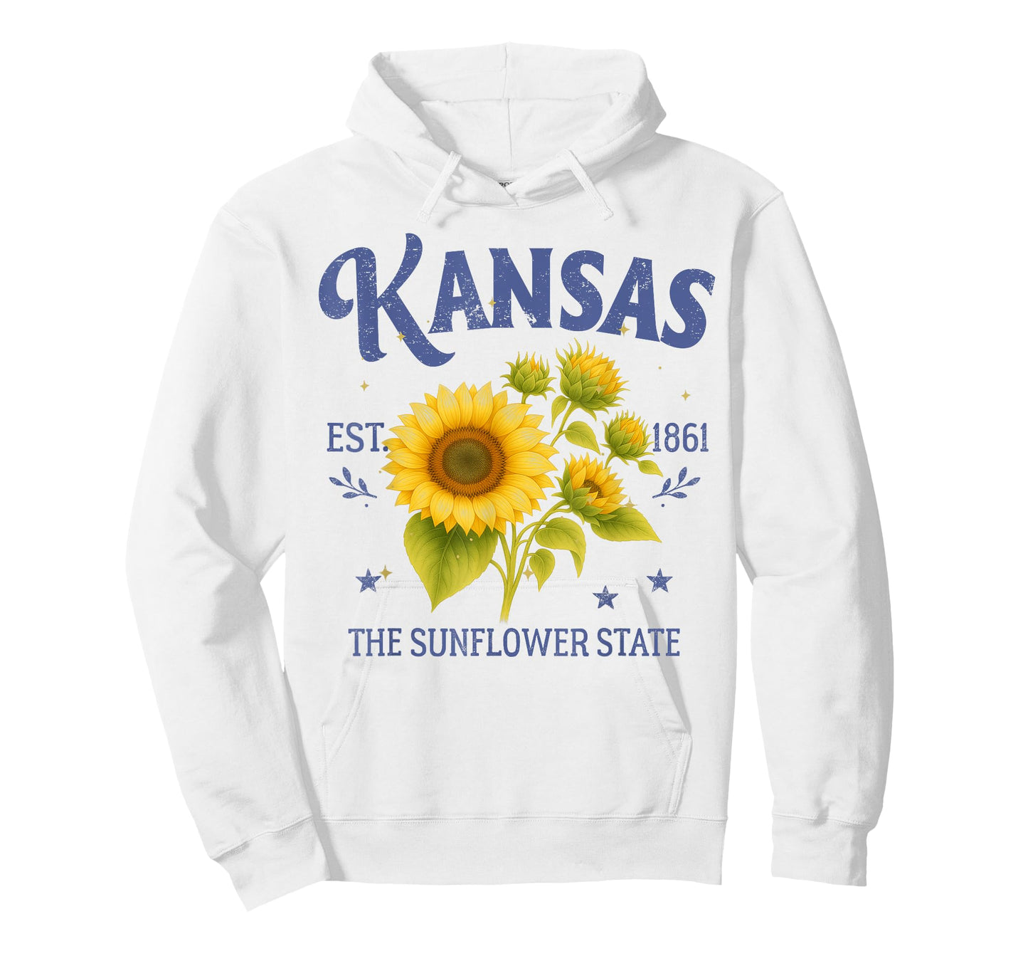 Kansas The Sunflower A State Traveling Trip Souvenir T-Shirt