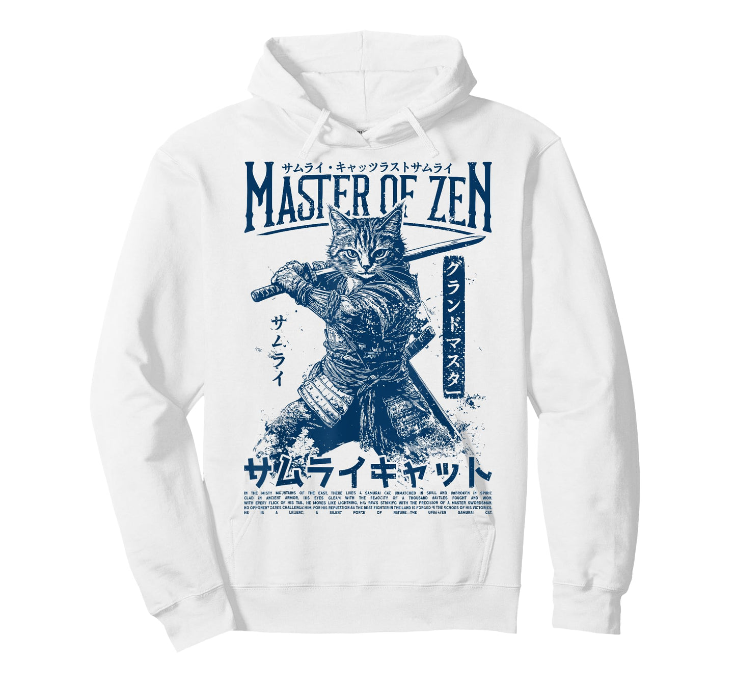 Samurai Cat Warrior Ukiyo Otaku Streetwear Cat Samurai T-Shirt