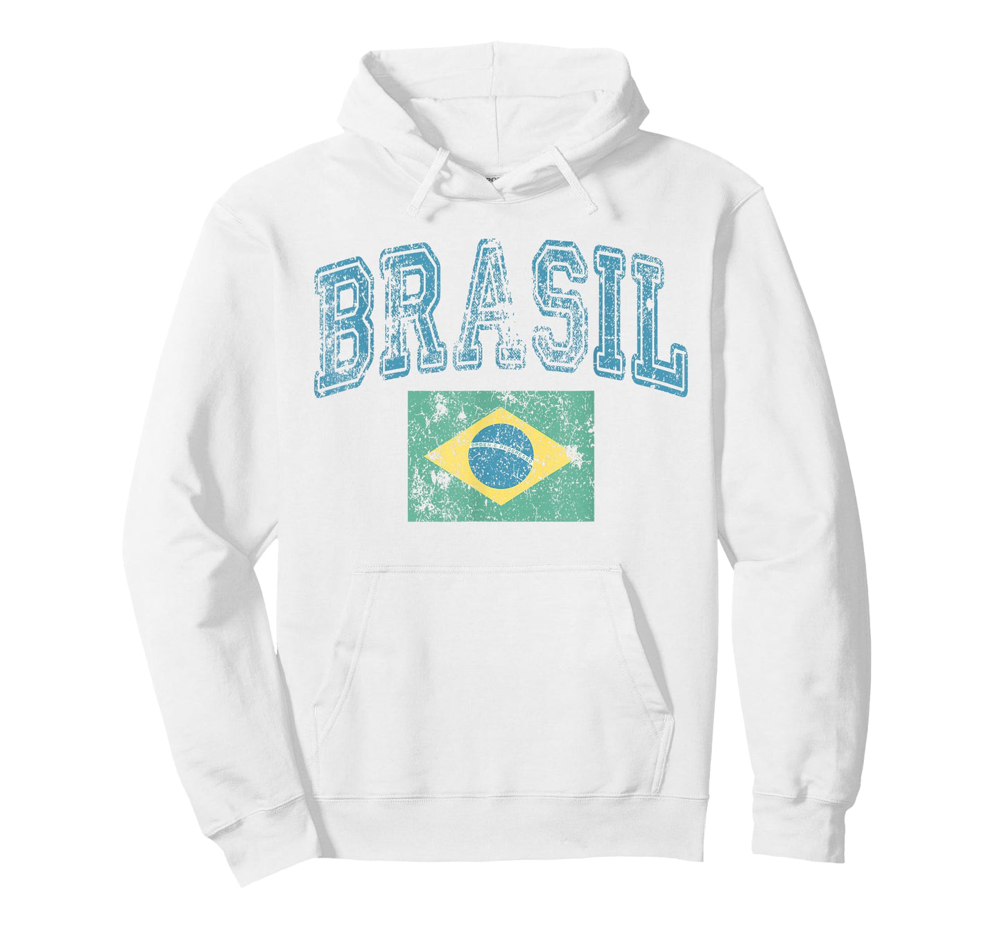 Vintage Retro Faded Brasil Brazil Flag Brazilian Pride T-Shirt