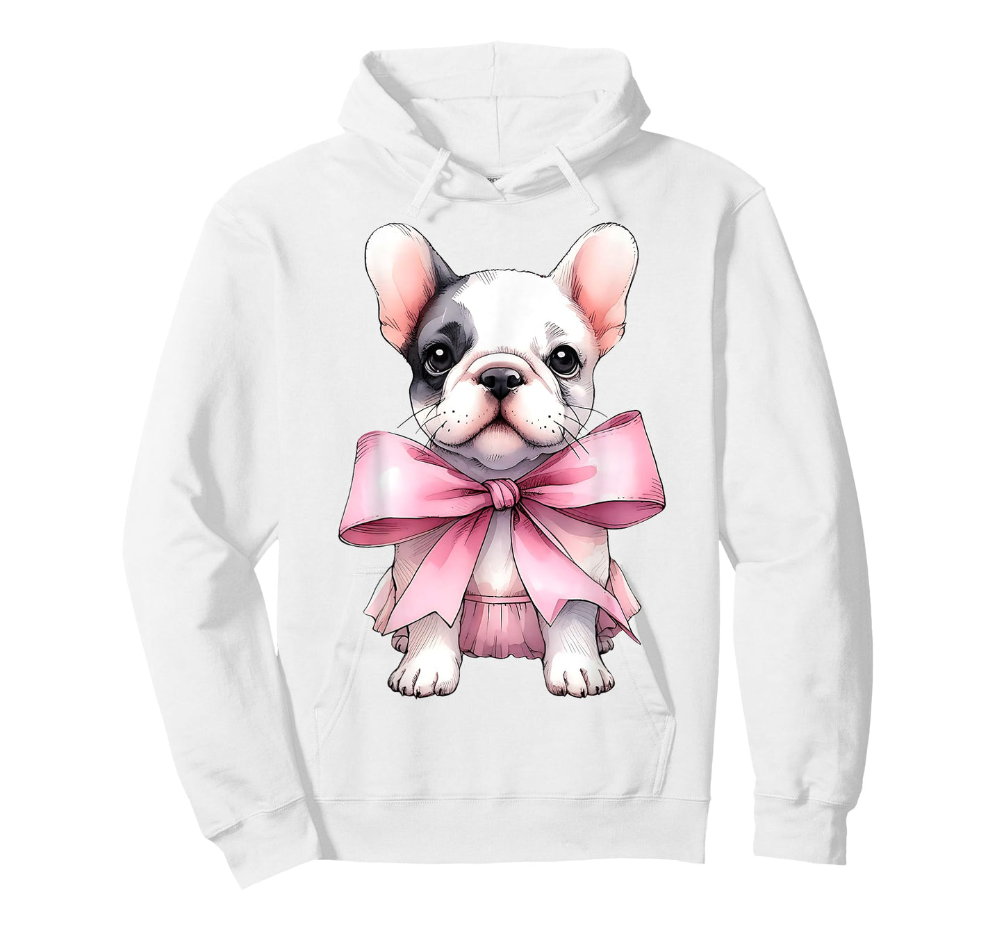 Coquette Bow French Bulldog Dog Frenchie Mom Pink Ribbon Mom T-Shirt