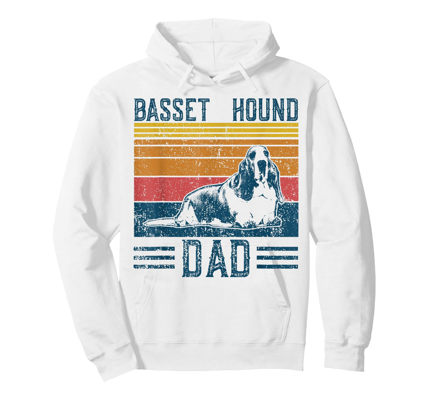 Dog Dad - Vintage Basset Hound Dad T-Shirt
