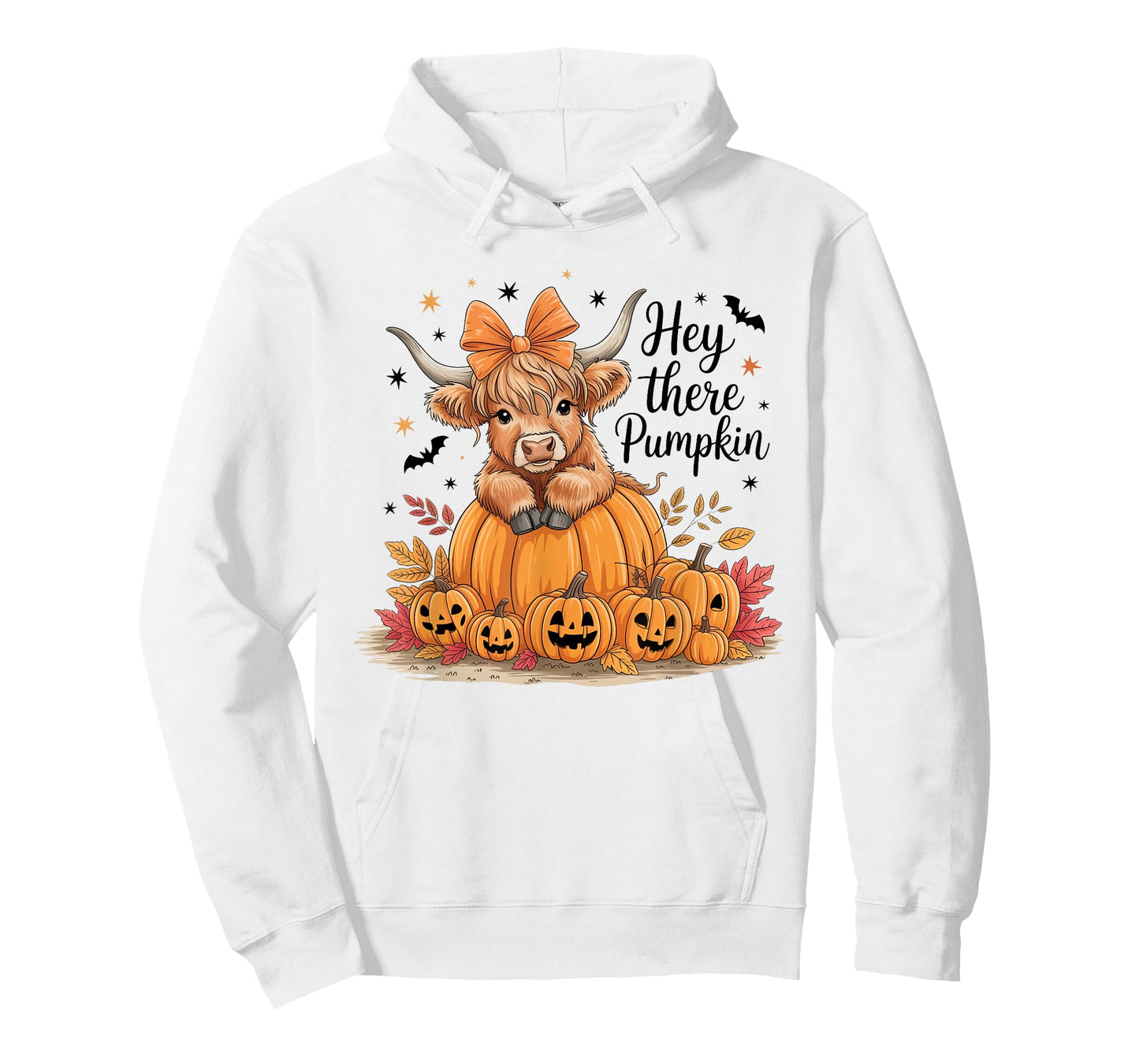 Hey There Pumpkin Halloween Highland Cow Lover Cow Farm T-Shirt