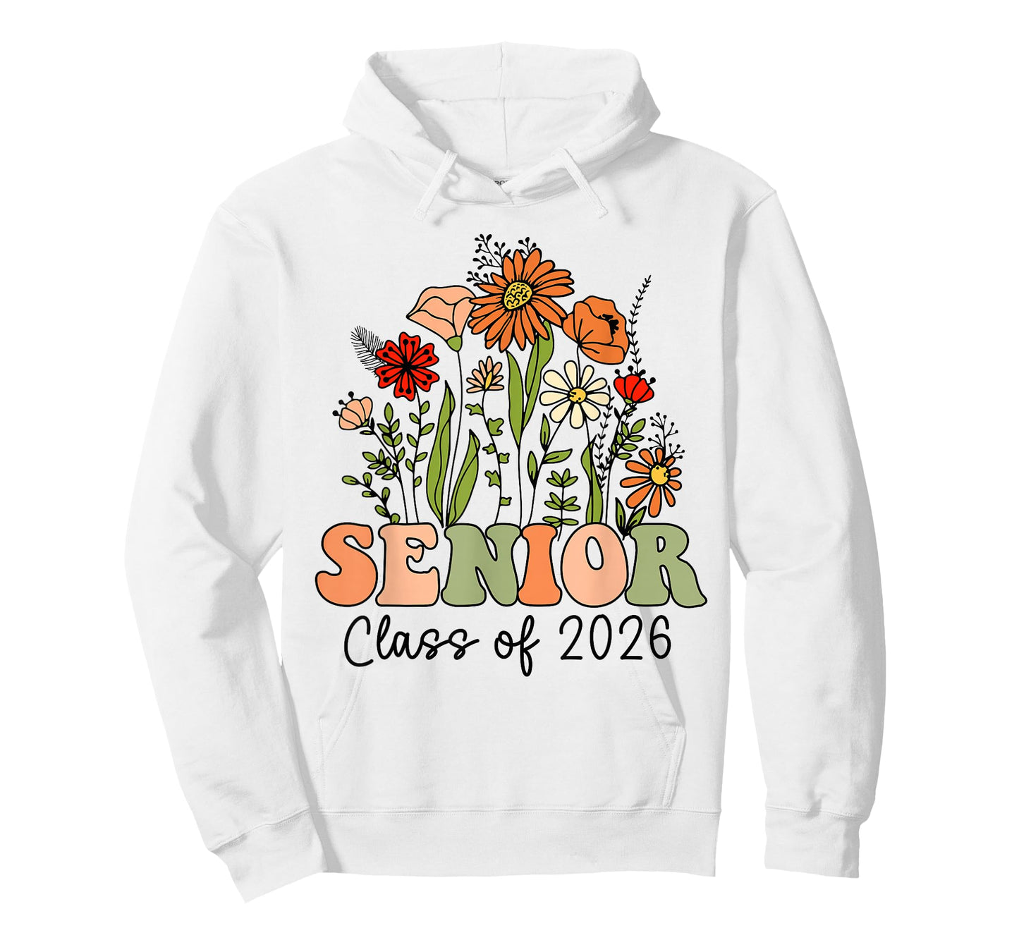 Senior 2026 Graduate Class of 2026 Wildflowers Graduation T-Shirt