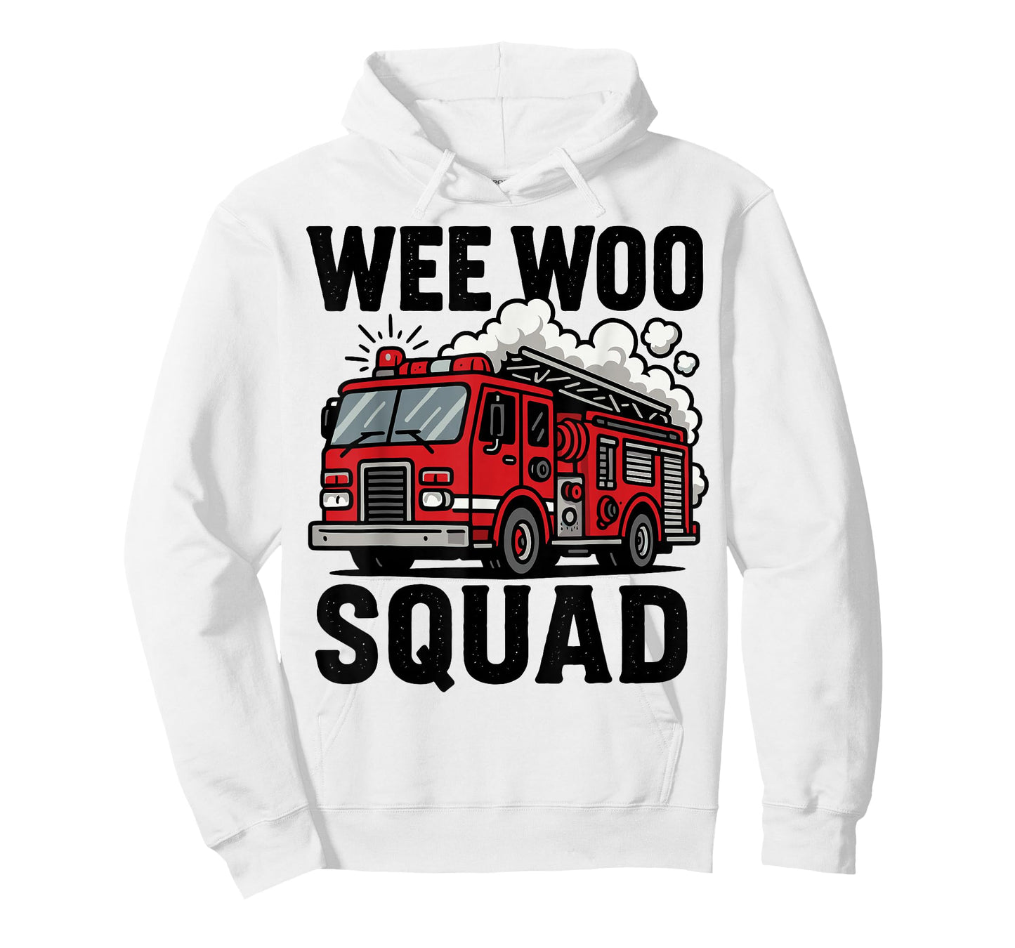 Fireman Wee Woo Squad Funny Fire Truck Lover Firefighter T-Shirt