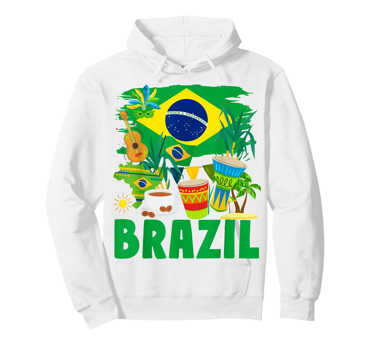 Brazil Flag Outfit Idea For Kids Brasil & Brazilian Flag T-Shirt