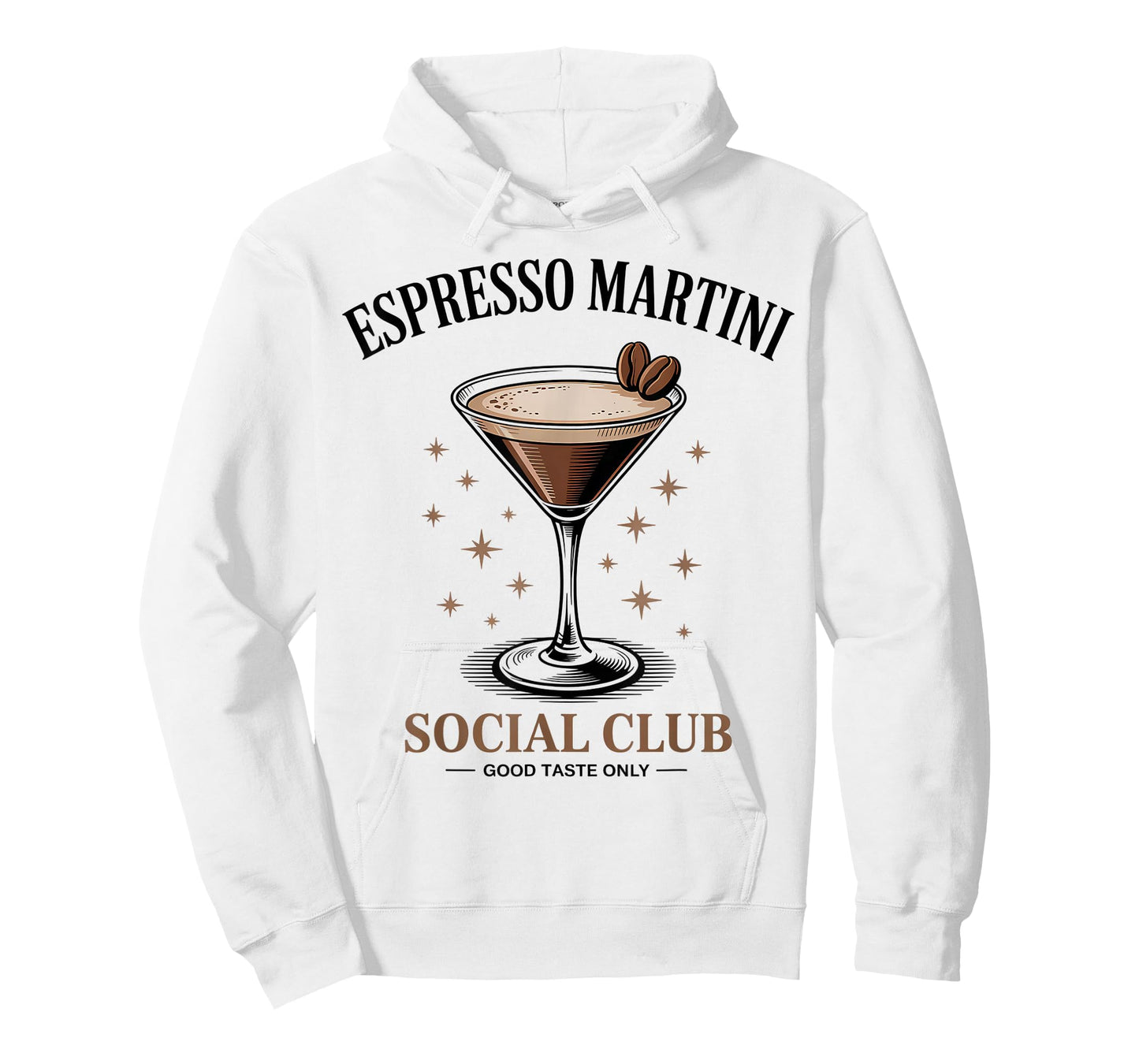 Espresso Martini Social Club Coffee Cocktail Cafe Back T-Shirt