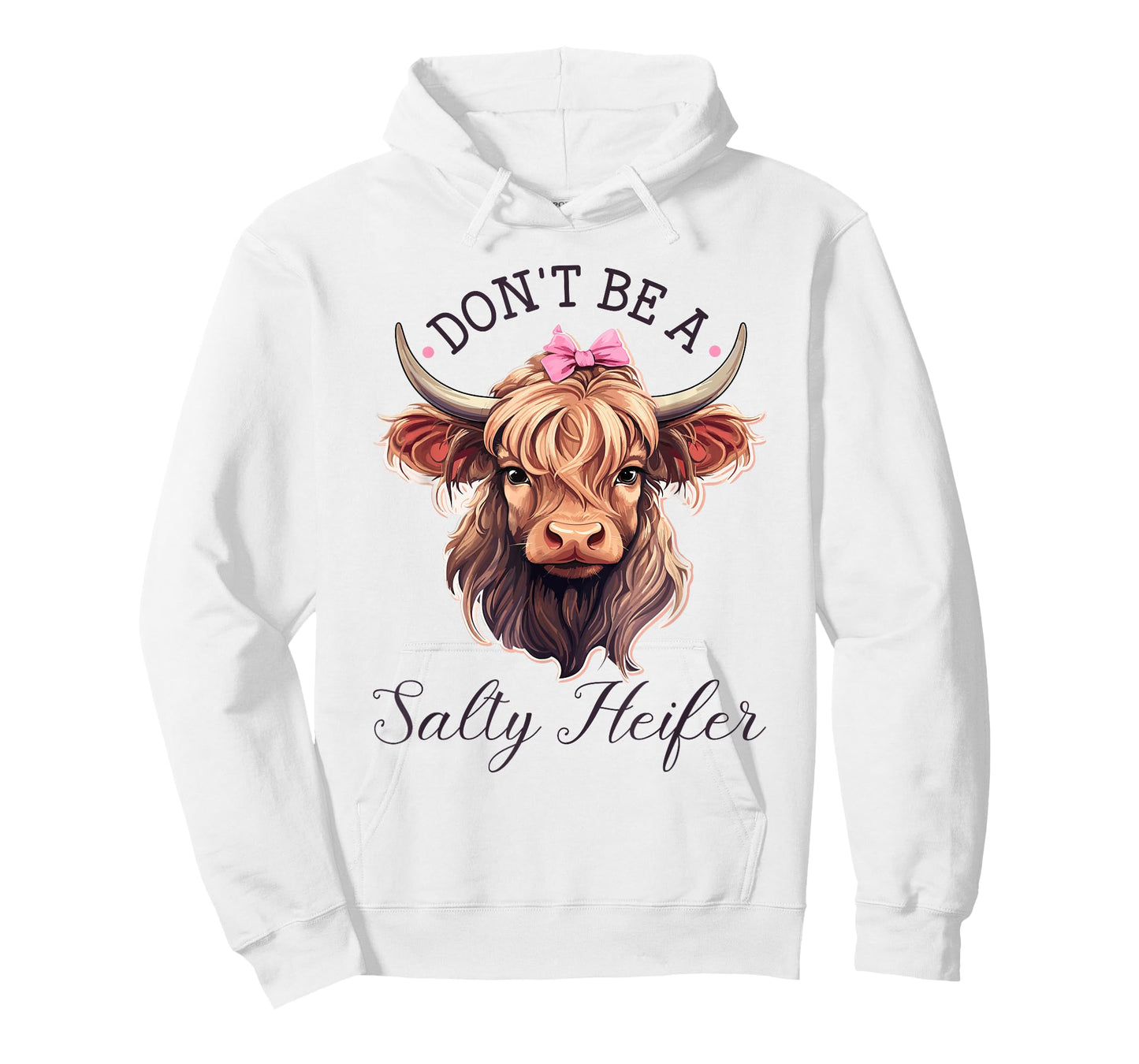 Highland Cow, Dont Be A Salty Heifer, Western Girl Country T-Shirt