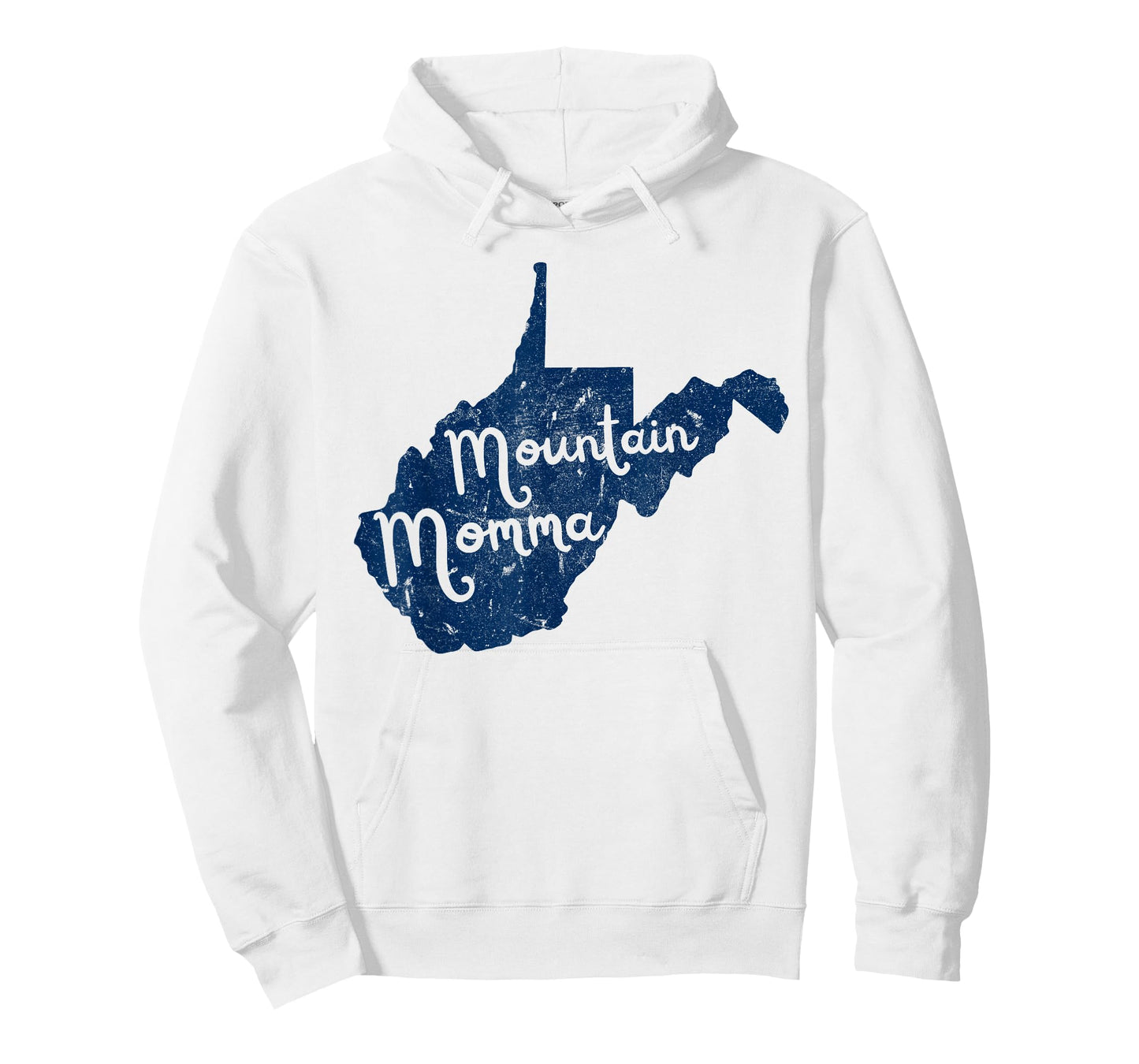 West Virginia Map Mountain Momma WV 304 Home Vintage T-Shirt
