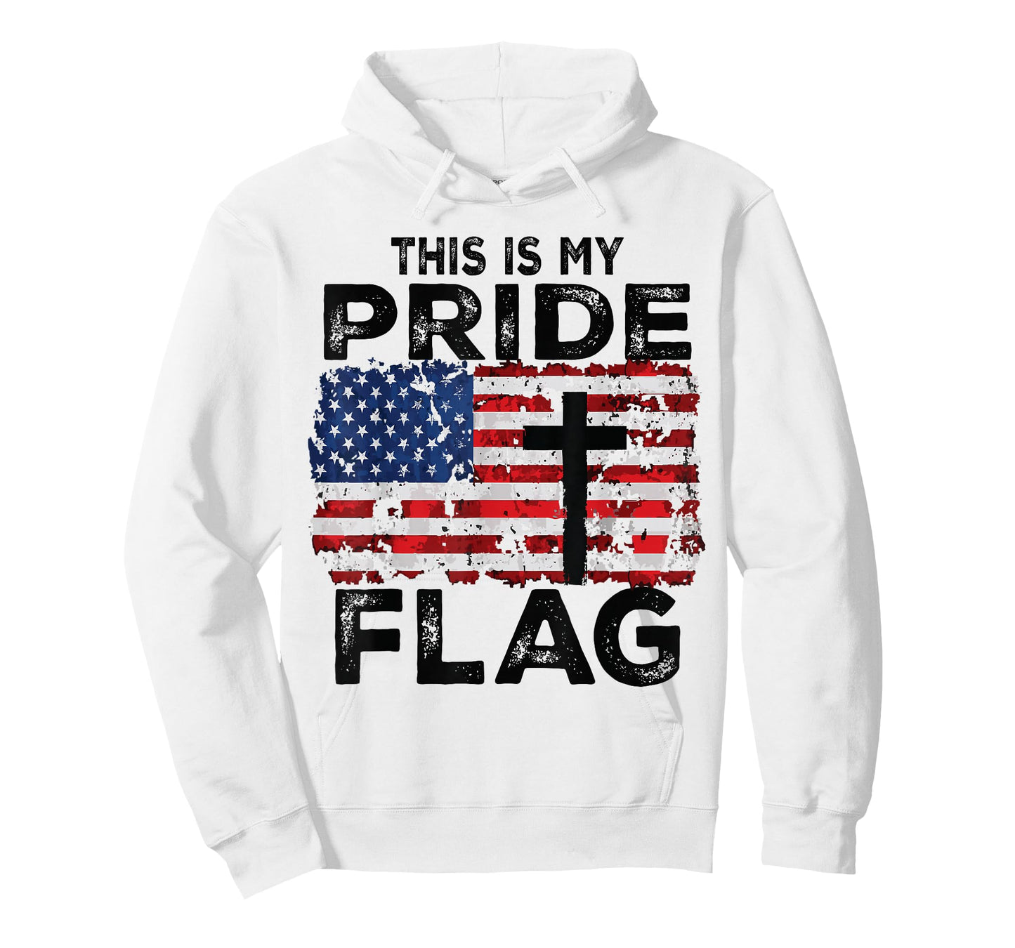 This is My Pride Flag Jesus Cross USA American 4th of July T-Shirt