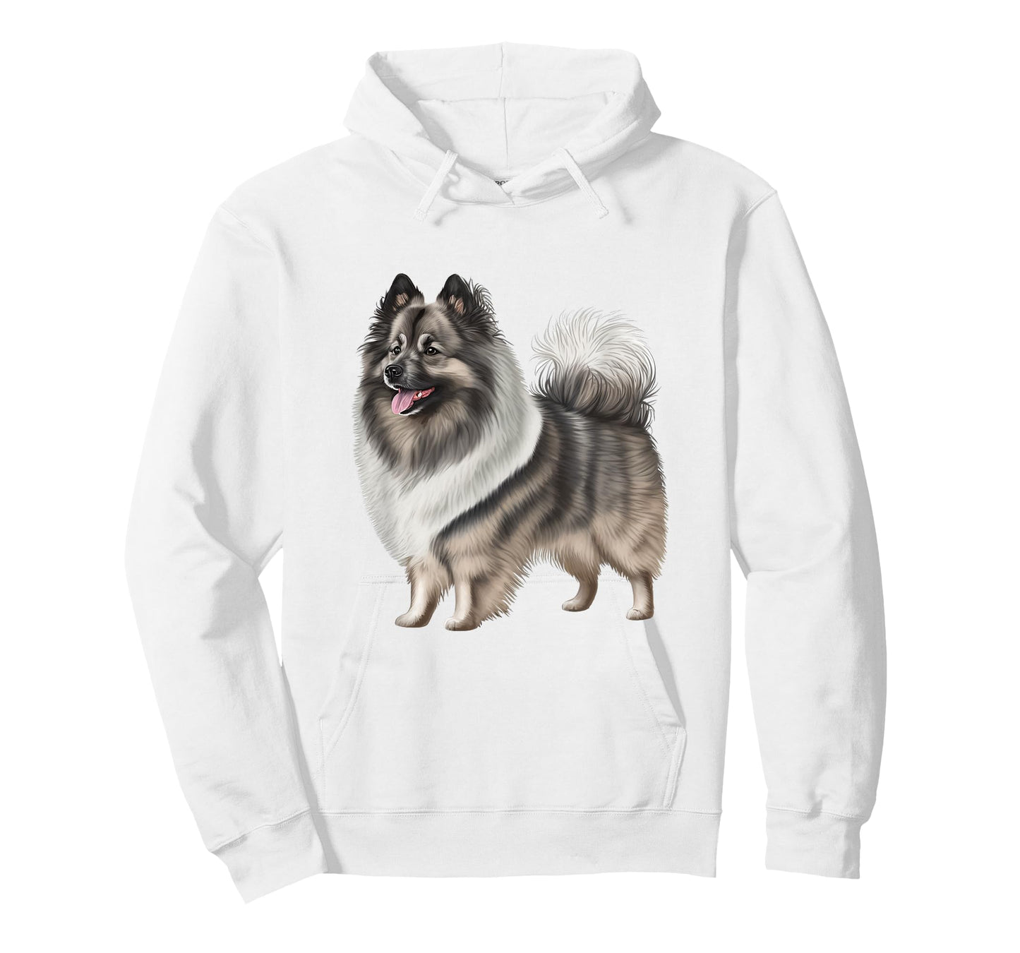 Adorable Keeshond Dog Art Illustration T-Shirt