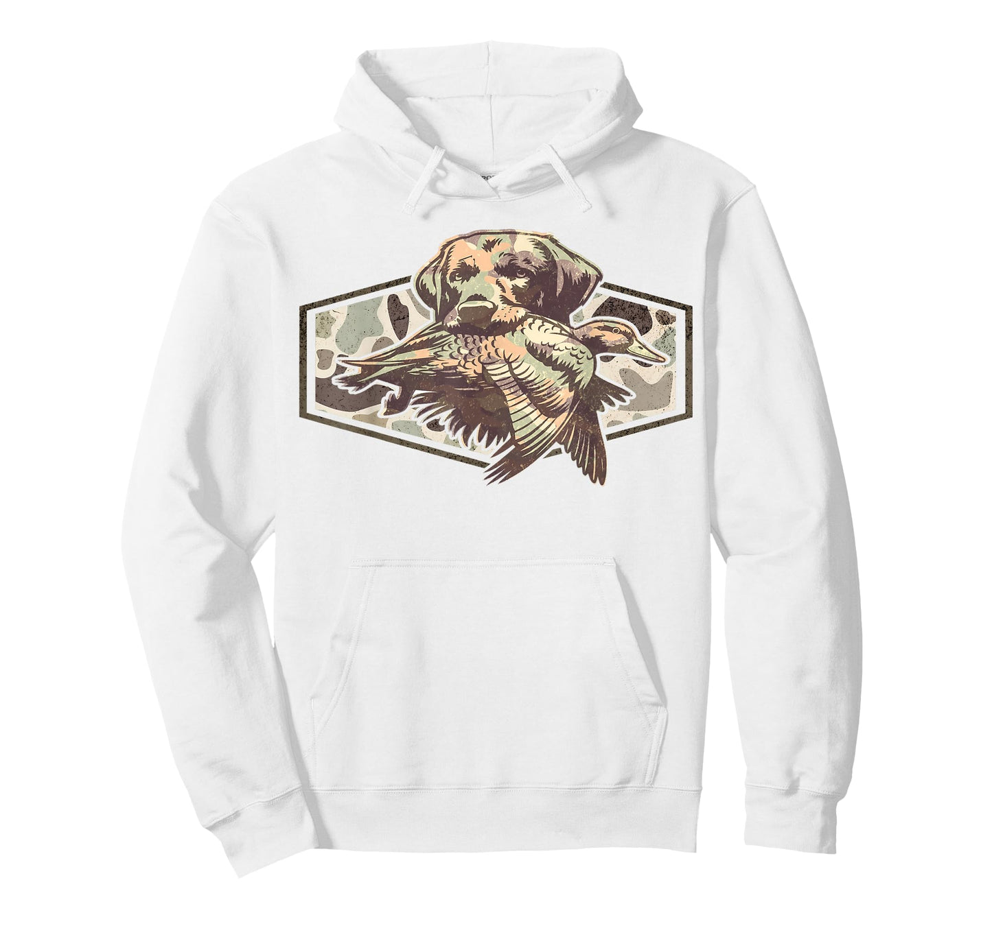 Retro Old Camo Duck Hunting Lab Dog Labrador Southern Boy T-Shirt
