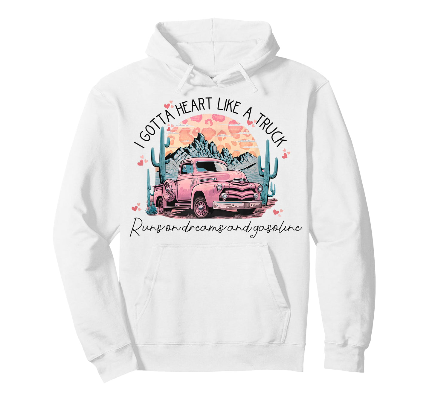 Gotta Heart-Like A Truck Western Country Western Truck T-Shirt
