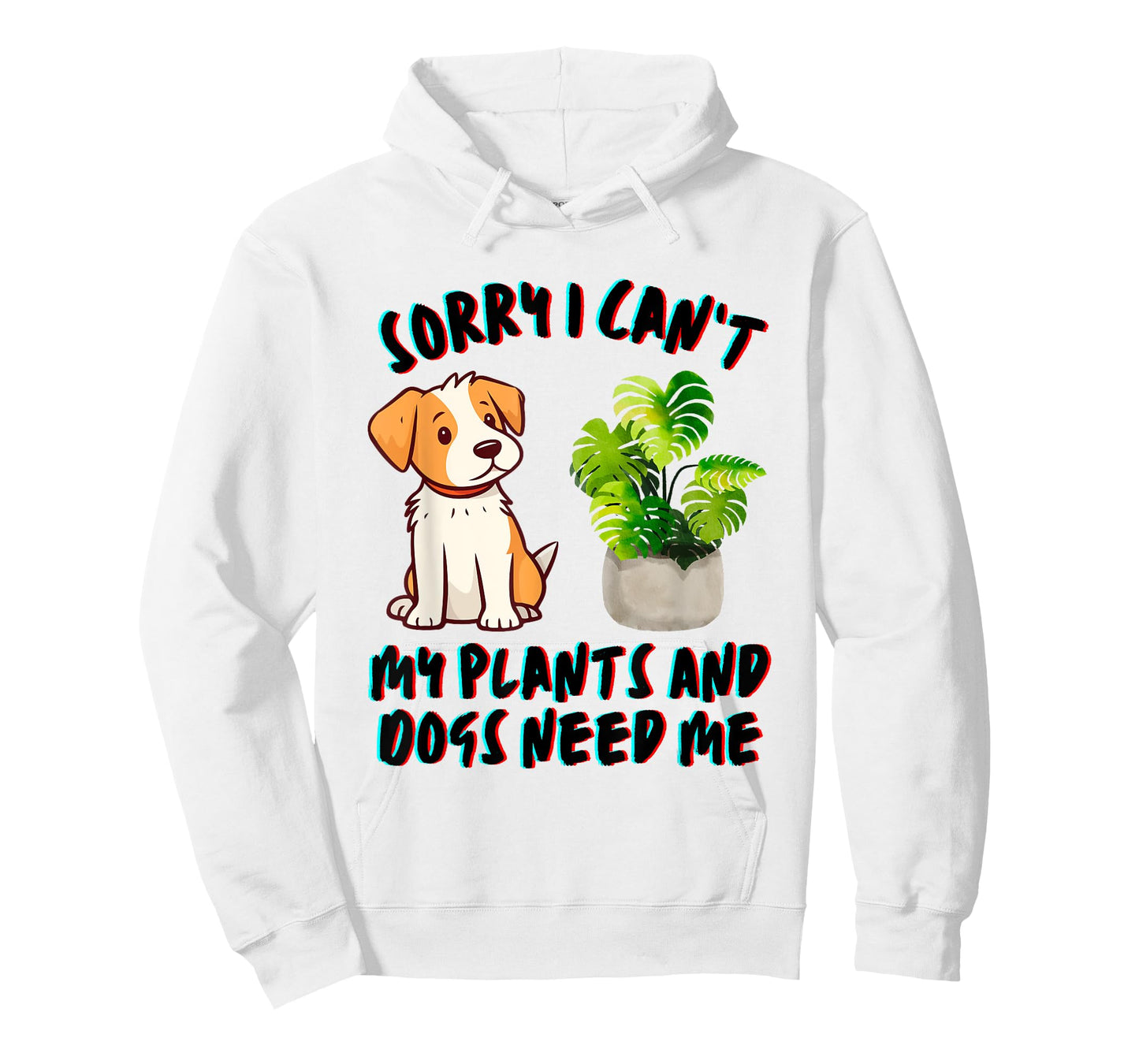 My Plants And Dogs Need Me Dog Lover Gardener Funny T-Shirt