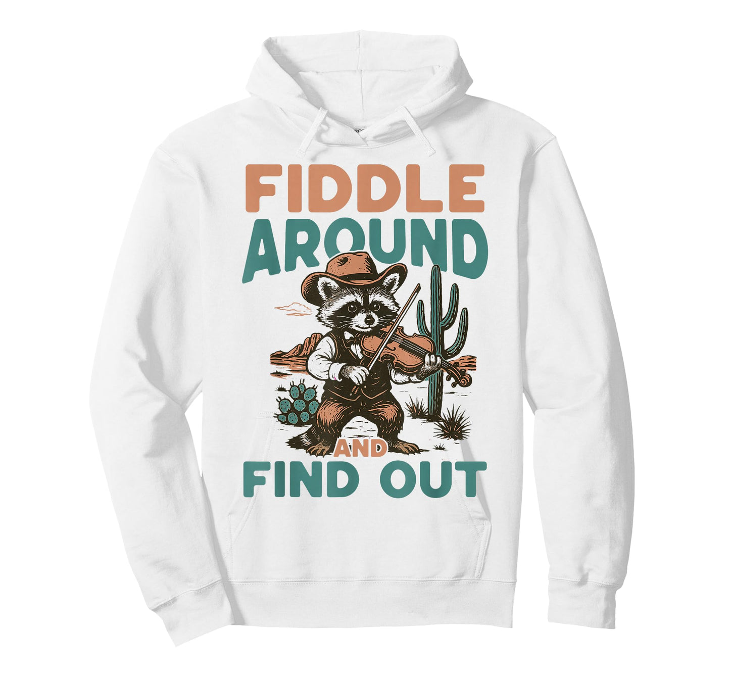Fiddle around and Find Out Country Music Raccoon Bluegrass T-Shirt