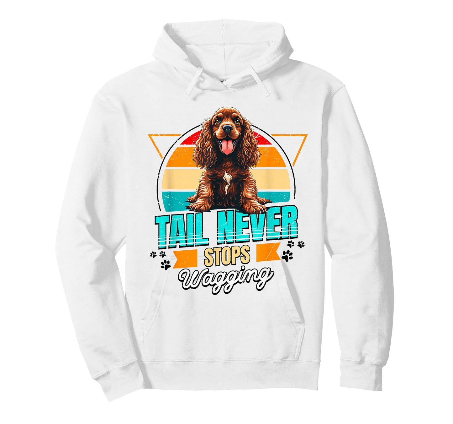 English Cocker Spaniel Lover Funny Cocker Spaniel Retro T-Shirt