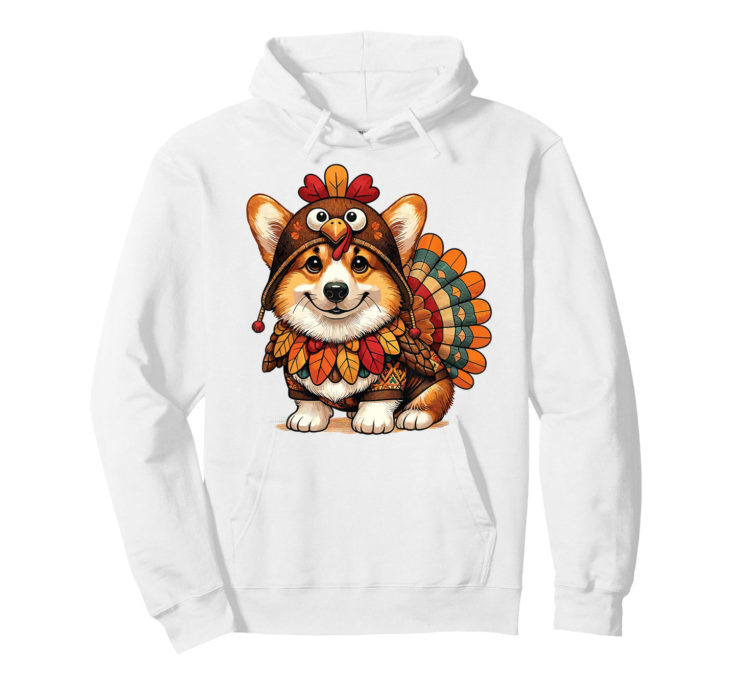 Corgi Dog Turkey Thanksgiving Costume Women Men Kids Toddler T-Shirt