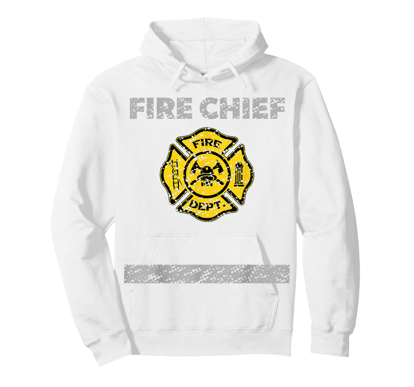 Firefighter Chief Costume Distressed T Shirt Gift