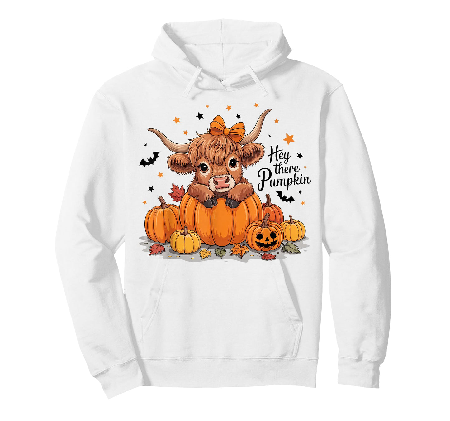 Hey There Pumpkin Halloween Highland Cow Lover Cow Farm T-Shirt