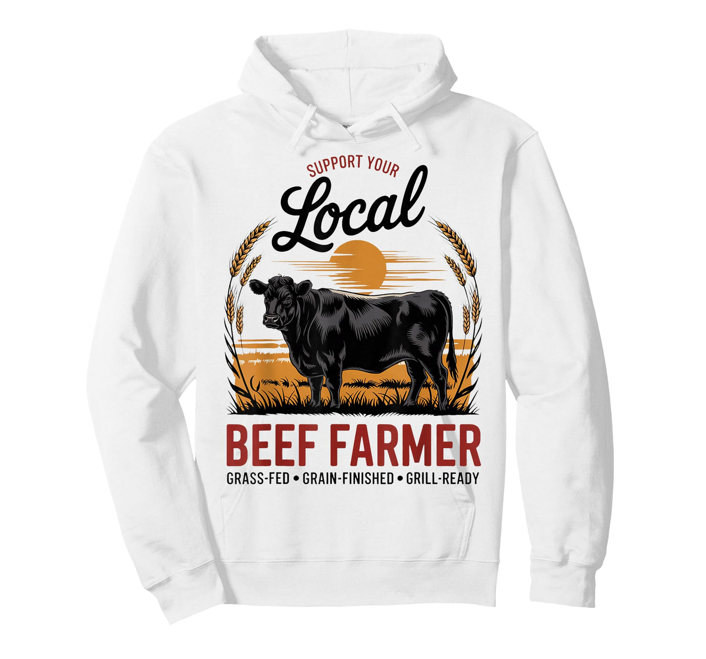 Support Your Local Beef Farmer - Black Angus T-Shirt