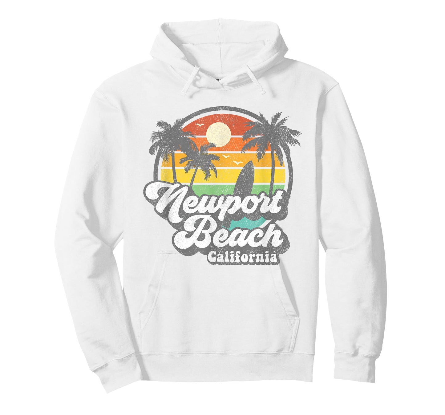 Vintage Newport Beach California CA Surfing Retro Surf Gift T-Shirt
