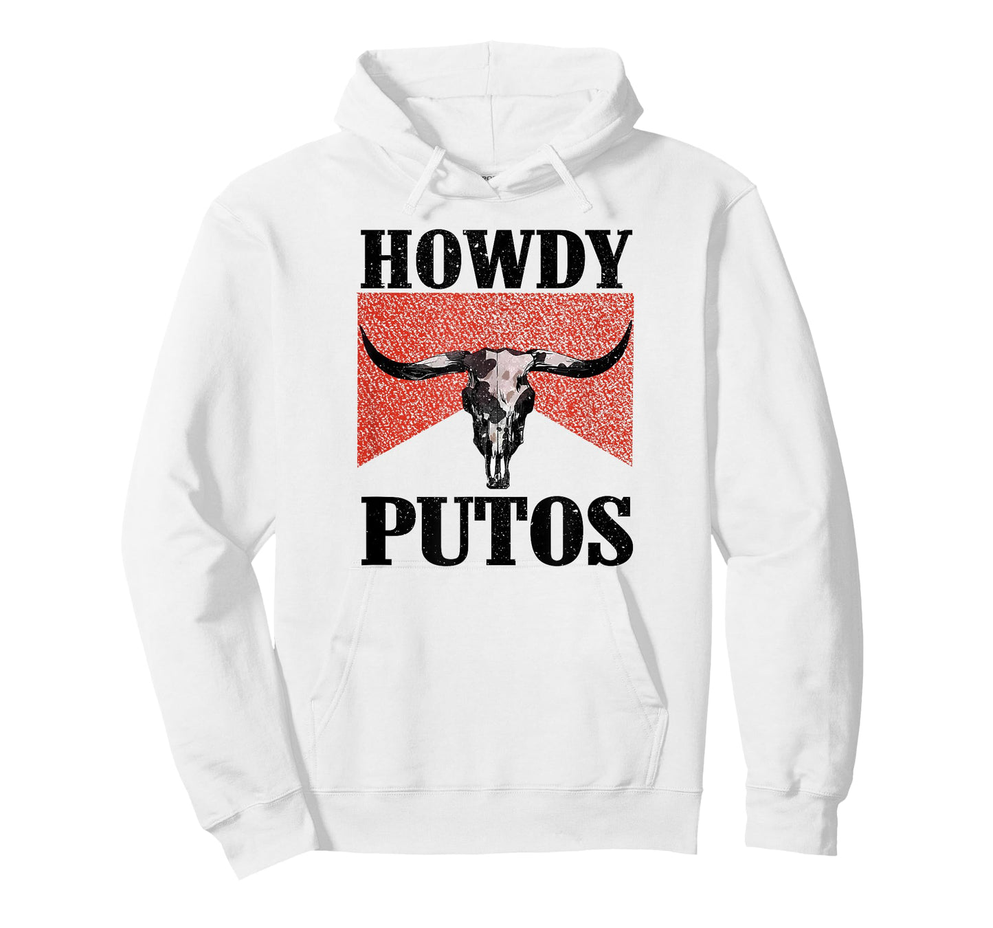 Howdy Putos Bull Skull Country Cowboy Western Graphic T-Shirt
