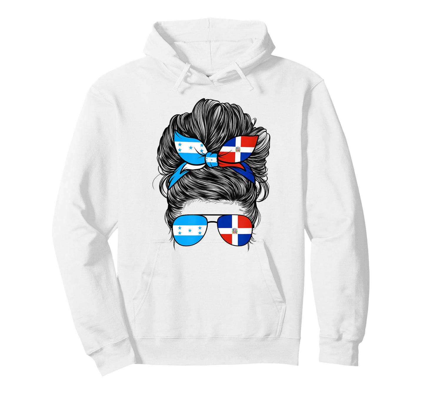 Half Dominican And Honduran Honduras Dominica Flag Girl Mix T-Shirt
