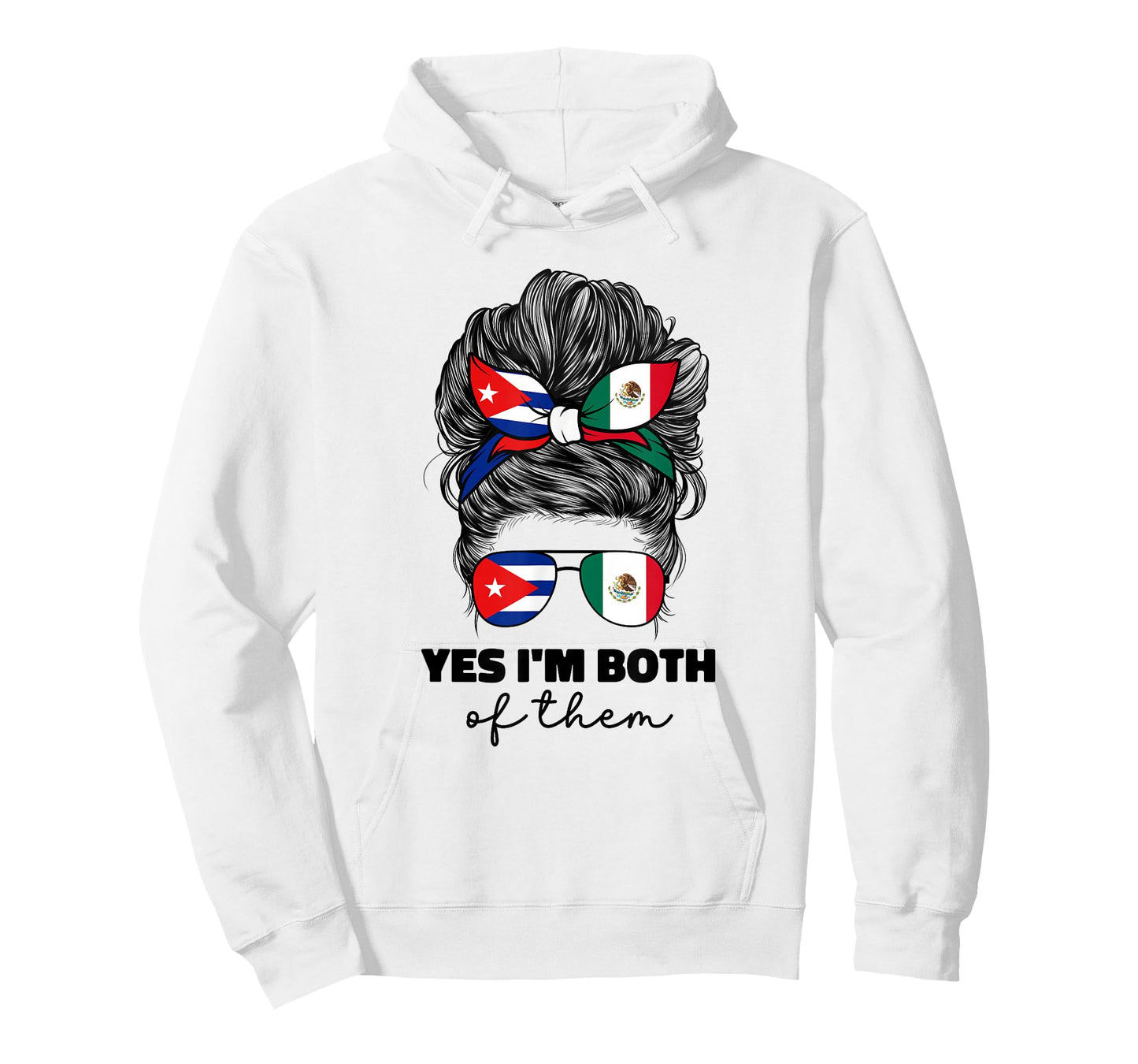 Half Mexican And Half Cuban Mexico Cubanita Cuba Flag Girl T-Shirt