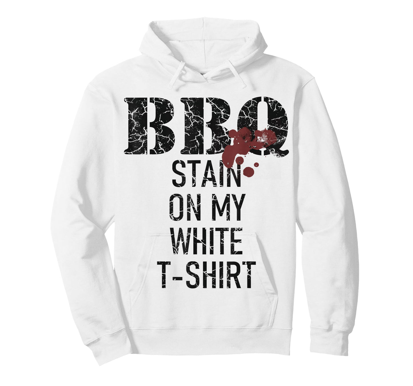 Barbecue stain on my white T-Shirt